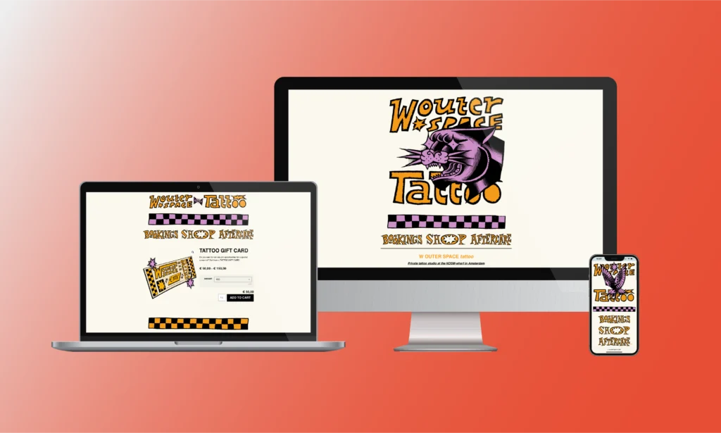 Webdesign website en en webshop Wouterspace