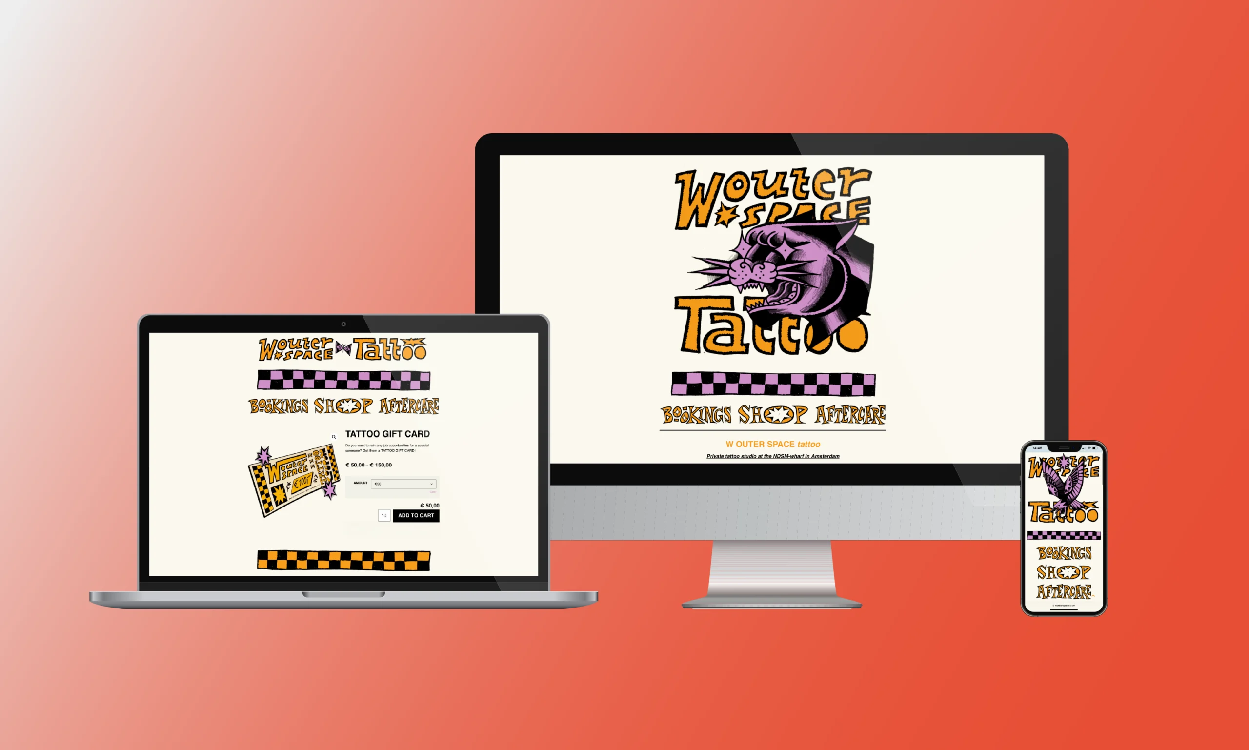 Webdesign website en en webshop Wouterspace